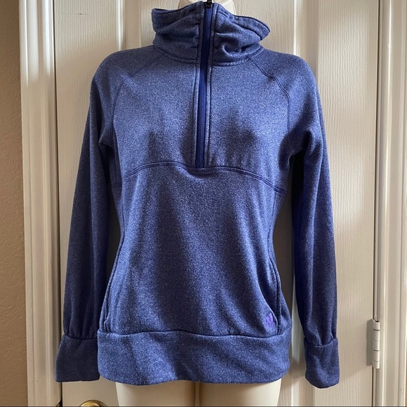 adidas Tops - Adidas woman’s extra small XS 1/2 zip pullover purple
